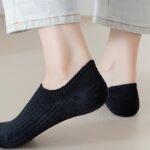 5 Pairs Unisex No-Show Socks - Breathable Sweat-Resistant Anti-Odor Invisible Invisible Socks For Men & Women, Solid Colors (Black, Pink, Grey, Beige, White) - Machine Washable Boat Socks For Casual & Formal Wear - Image 18