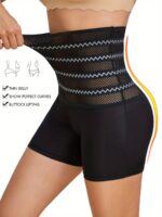 Nadia Go High Support Solid Color Polyester Knit Fabric Hollow Jegging, Waist Trainer, Shapewear, Butt Lifter, Waist Trainer, Slimming Tights For Women - Image 6