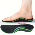 1Pair Arch Support Insoles, Sweat-Absorbing To Stay Dry, Insoles For Sneakers Flats Casual Shoes