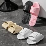 Eva Foldable Slippers For Travel, Indoor Bathroom Massage Sandals, Unisex Quick-Dry Non-Slip Flat Sole Slippers, All-Season Simple Solid Color Slip-On Clogs - Image 8