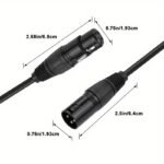 I-Zclive Xlr Audio Cable,Xlr Cable,Microphone Xlr Male To Female Audio Cable,Xlr Microphone Cable For Ktv Audio Cable,3-Pin Xlr Microphone Cable,Balanced Xlr Speaker Cable Suitable For Microphones,Preambles, Speaker Systems, Radio Station. - Image 2