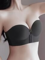 Women'S Strapless Bra With Anti-Slip Design To Prevent Slipping, Push Up Small Chest, Invisible Chest Pad To Prevent Exposure, Beautiful Back With Front Buckle Bra - Image 6