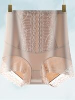 High Waist Lace Stitching Shapewear Panties, Comfy Seamless Tummy Control & Butt Lifting Shaper, Women'S Lingerie & Shapewear - Image 5