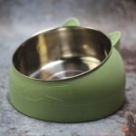 Cat Bowl 15 Degrees Raised Stainless Steel Cat Feeder Bowl With Non Slip Base, 100Ml Cat Food Water Feeder Tilted Pet Bowl For Neck Protection - Image 10