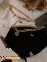 A Set Of Three Pairs Of Knitted Mid-Rise Women'S Triangle Panties. - Image 4