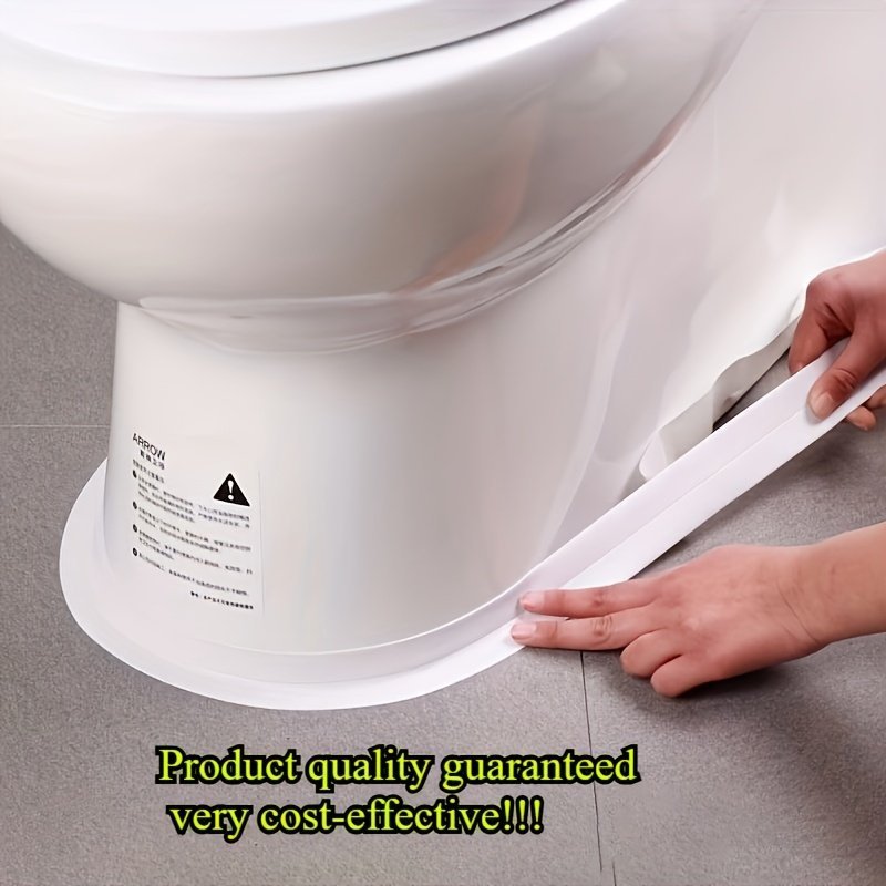 product-fancy-8bff18ab-25f6-4d21-aef2-d9cefeccbf42.jpg 3.6Cm Wide Toilet Base Seam Cover Self-Adhesive Kitchen Sink Corner Decorative Tape - Image 1