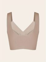 1Pc Women'S Seamless Mesh Lace Bra - Elegant Contrast Lace Design, Wireless Push-Up Tube Top With Non-Removable Padded Cups, Smooth Soft Back For Yoga, Sleep & Casual Wear, Supportive Undergarment | Seamless Design | Mesh Lace Detailing - Image 9