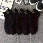 5-Pair Women'S Everyday Crew Socks - Soft Low-Cut Ankle Socks, Non-Slip Cushioned Sole, Everyday & Formal Wear - Multi-Color Pack (Black/White/Brown/Beige/) - Hand Wash Only, Versatile Footwear, Classic Style, Durable Stitching, Daily Essentials - Image 2
