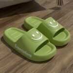 Chic Cartoon Face Slides - Soft Eva Material, Thick Sole Indoor Slippers For Couples, Comfortable And Stylish Bedroom Footwear, All-Season Wear - Image 5