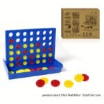 Family Strategy Board Game - 13.21 Cm Portable Foldable Chess Puzzle For Kids & Adults, Classic Four-In-A-Row Challenge With Red & Yellow Discs, Ages 3+ Home Entertainment, Perfect Christmas Thanksgiving Gift, Chess Gifts, Interactive Play, Vibrant Board, Sturdy Construction - Image 3