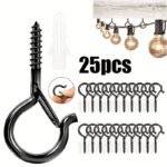 S Hooks, 10-40 Units Of Q-Type Hooks That Can Be Easily Released, Perfect For Hanging Outdoor Halloween Light Strings, Plant Flower Baskets, Wind Chimes, And Bird Feeders. Features A Safety Buckle Design, Ideal For Christmas And Halloween Holiday Gi - Image 5