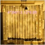 Led Fairy Curtain Lights, Fairy Curtain Lights For Bedroom, Cold White Usb Plug-In 8 Modes Chandelier String Lights With Remote Control, Suitable For Christmas, Bedroom, Indoor, Wedding, Party, Etc. Decoration, Suitable For All Seasons - Image 21