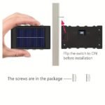 Solar-Powered Outdoor Courtyard Lamp, 10 Led Bead Wall-Mounted Decorative Fence Wash Wall Illumination, Up And Down Illumination, Ip44, Suitable For Exterior Walls, Full-Brightness Use, Energy-Efficient Led Lighting | Modern Pendant Light | Acrylic Led Lights, Outdoor Lights For Patio - Image 12