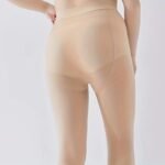Women'S Plus Casual Tights, Plus Size Solid Anti-Hook High Waist Stretchy Slim Fit Pantyhose For Fall & Winter - Image 5