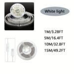 Usb Led Lights, White Led Strip Light, Led Lights For Tv Backlight, On-Line Switch Led Light Strip, Indoor Bedroom Home Decor Living Room, Halloween,Desk Accessories, For Travel, Camping, Party, Perfect For Christmas Birthday Gift - Image 2