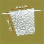 3Pcs Elegant Floral Bra Inserts, Polyamide Woven Lace Shield Pads, Anti-Glare Comfortable Lingerie Enhancers For Women, Solid Color Bra Accessories - Image 6