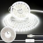 91.44Cm-15.24Meter Rgb Led Strip Lights, Usb Powered With Built-In Switch, Warm White/Cool White, Easy Installation For Bedroom, Closet, Kitchen Cabinet & Diy Home Lighting, Led Lights For Bedroom