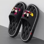 Mickey & Minnie Women'S Soft Eva Slippers - Comfortable, Non-Slip, Open-Toe Design For Home & Bathroom, All-Season Slip-On Shoes With Cartoon Patterns, Home Slippers | Playful Design | Soft Eva Material, House Slipper - Image 3