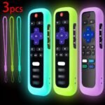 1Pc/2Pcs/3Pcs Glow-In-The-Dark Silicone Remote Cover With Lanyard For Roku Tv Remote Control - Universal Silicone Sleeve Case For Tcl Hisense, Roku Tv Streaming Stick, 4K+/ 4K Voice Remote - Image 8