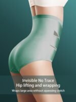 Women'S High-Waisted Tummy Control Seamless Shapewear Panties - Breathable Body Shaper Underwear With High Support, Hand Wash Only, Solid Color Triangle Panties For Casual Attire, Tummy Control Underwear - Image 9