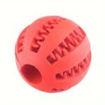 1Pc Heavy-Duty Plastic Dog Chew Ball With Non-Toxic Rubber Teeth-Cleaning Design, Individually Wrapped For Hygiene - Interactive Chew Toy With Central Tube & Layered Layers For Small Dogs, Puppies, Indoor/ Play - Dental Health & Mental Stimulation, Multi-Color Options (Red/Blue/Black) - Chew Proof Ball For Small Breeds, Safe & Durable Chew Toy For Teeth Cleaning & Durability - Image 5