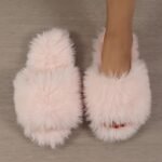 Women'S Plush Slippers For All Seasons, Cozy Indoor Footwear With A Stylish And Minimalist Design. - Image 4