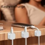 2/4/6Pcs Pp Magnetic Cable Clips: Adjustable, Non-Slip Cable Organizer, Charging Cable Storage Clip, For Neat Office Desk, Car And Home Wiring Fixing Storage Practical Gadget - Image 14