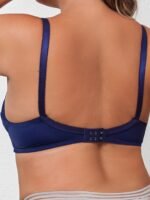 Women'S Plus Sexy Bra, Plus Size Bow Decor Contrast Lace Ultra-Thin Underwire Bra - Image 6