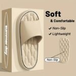 Women'S Eva Slip-On Slippers - Soft Comfortable Non-Slip Lightweight Indoor/Outdoor Sandals With Thick Cushioned Sole, Anti-Shit Design & Ergonomic Support, Pastel Pink Casual House Shoes For All Seasons, Ladies Slippers, Indoor Footwear, Simple Slipon, Soft Texture, Minimalist Footwear, Durable Footwear, Breathable Footwear, Home Comfort - Image 5