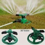 1Pc 360? Rotating Lawn Sprinkler - Durable Plastic Garden Irrigation System, No Electricity Needed, Adjustable Spray Patterns For Yard, Plants & Outdoor Watering