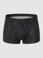4Pcs Men'S Fashion Print Boxer Briefs Underwear Set Crotch Breathable Stretch Mid Waist Shorts Briefs Underwear - Image 10