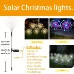 1 Pack Of 200/150/60 Led Solar Garden Lights, Solar Fireworks Lights With 8 Lighting Modes Outdoor Light Suitable For Garden Patio Pathway Party Wedding Decoration - Image 4