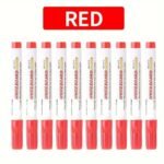 Whiteboard Markers Set Of 10 - Medium Point Dry Erase & Wet Erase Markers, Long-Lasting, Easy Erase, Perfect For Teachers And Classrooms - Black, Red & Blue Colors Available - Image 7