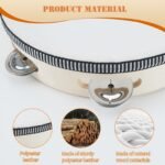 1Pc Wood Handheld Tambourine, Single Row Metal Jingles, Percussion Musical Instrument For Church, Ktv, Party, Game - Image 10