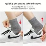 Easy Slip-On No-Tie Elastic Shoelaces With Metal Buckle - Quick Fasten, Machine Washable, Solid Color - Image 14