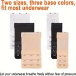 6-Pack Women'S Bra Extenders, Elastic Adjustable Bra Strap Extension, Soft Undergarment Accessories, Assorted Colors, Comfort Fit - Image 5