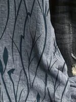 Women'S Plus Size Summer Loungewear Top - Breathable Loose Fit Leaf Print Blouse With Mustard Yellow & Green Design, Machine Washable Casual Home & Outing Shirt, Summer Blouse, Relaxed Outfit, Elegant Style, Easy Care, Stylish Shirt, Relaxed Style - Image 10