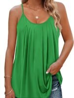 Plus Size Solid Cami Top, Crew Neck Spaghetti Strap Top For Summer, Women'S Plus Size?Clothing - Image 2