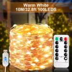 1Pc Usb-Powered Christmas Tree & Fairy Lights, 8 Modes, Remote Control, Ip44 Rating - Ideal For Home, Wedding, Party, Birthday, Halloween Decorations, Festive Room Accent|Festive Room Accent|Durable Led Lights, Christmas Decorations - Image 5