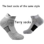 6/12 Pairs Men'S Soft Breathable Athletic Socks - Geometric Pattern, Low-Cut Design For Basketball & Football, Comfortable Polyester Blend, Black & White Options, Sports Socks, Sporty Style, Durable Knit - Image 2