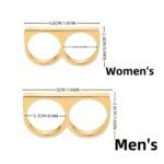 1Pc Bouncy Ring, Men'S And Women'S Accessories Double Ring Accessories For Diy Crafts, Garden Accessories And Phone Case Decorations - Multifunctional Rings For Daily Wear And Celebrations, Phone Case Decorations - Image 4