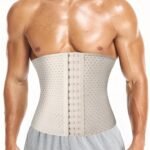 1Pc Men'S Breathable Mesh 3 Row Buckle 4 Steel Bone Shaping Waist Tummy Control Belt Seal Suitable For Daily Dressing