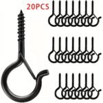 S Hooks, 10-40 Units Of Q-Type Hooks That Can Be Easily Released, Perfect For Hanging Outdoor Halloween Light Strings, Plant Flower Baskets, Wind Chimes, And Bird Feeders. Features A Safety Buckle Design, Ideal For Christmas And Halloween Holiday Gi - Image 11