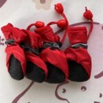 4Pcs/Set Dog Paw Protector, Thickened Warm Dog Boots, Anti-Skid Dogshoes Snow Boots With Elastic Buckle - Image 7
