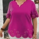 Burnt Floral Lace Top