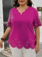 Burnt Floral Lace Top