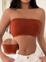 Hollow Mesh Tube Bra, Sexy & Breathable Wireless Bandeau Bra, Women'S Lingerie & Underwear - Image 3