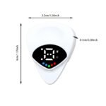 1Pc Qijistar 2-In-1 Guitar & Ukulele Tuner And Pick Combo With Digital Display, 12-Tone Equal Temperament, Portable Tuner With Built-In Pick - Compatible With Acoustic/ Guitars, Bass, Ukuleles - Ideal For Beginners & Professionals - Compact & User-Friendly Design With Clear Display & One-Touch Operation - Image 2