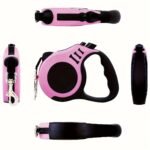 One Double Switch Pet Retractable Leash Colorful Bone Pattern Dog Nylon Rope - Image 6