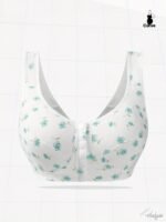 Women'S Large Size Four Seasons Random Print Vest Underwear, Soft, Comfortable And Breathable Front Button Underwear - Image 9